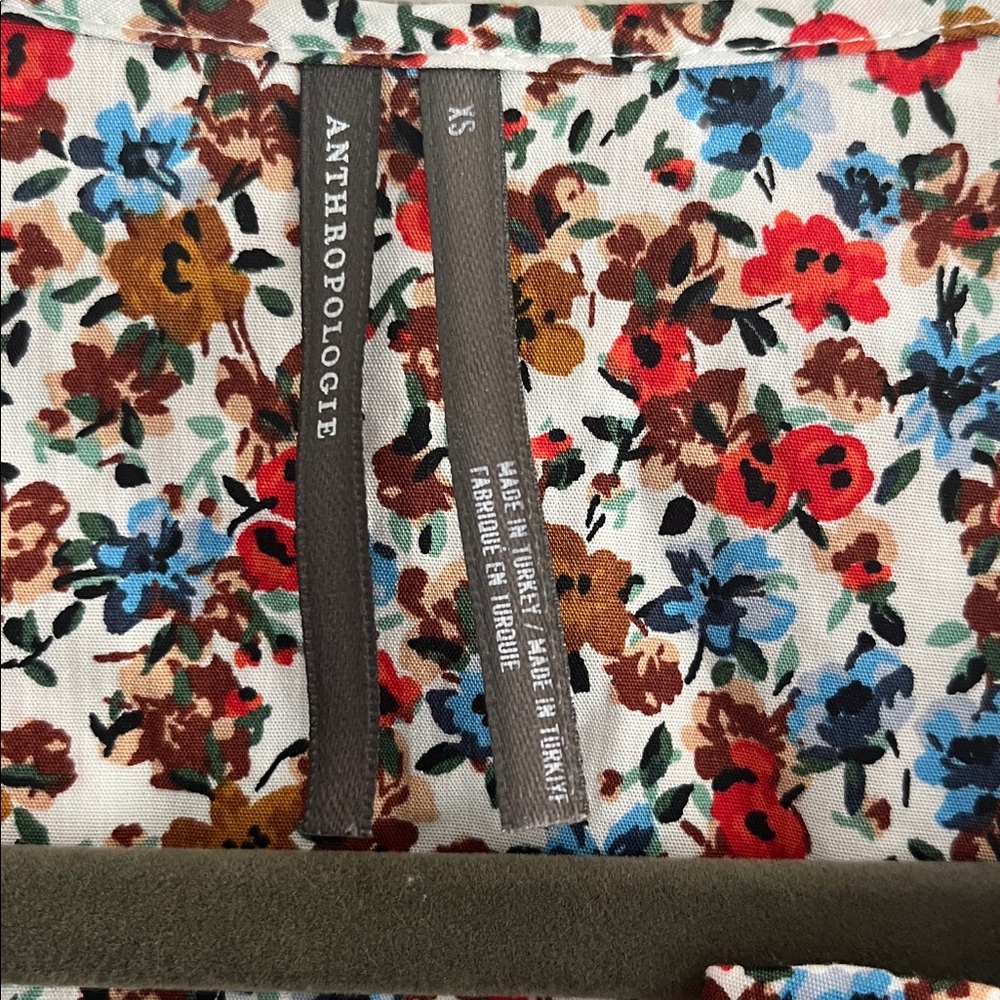 Anthropologie Multicolor Floral Mini Dress - Picture 3 of 10